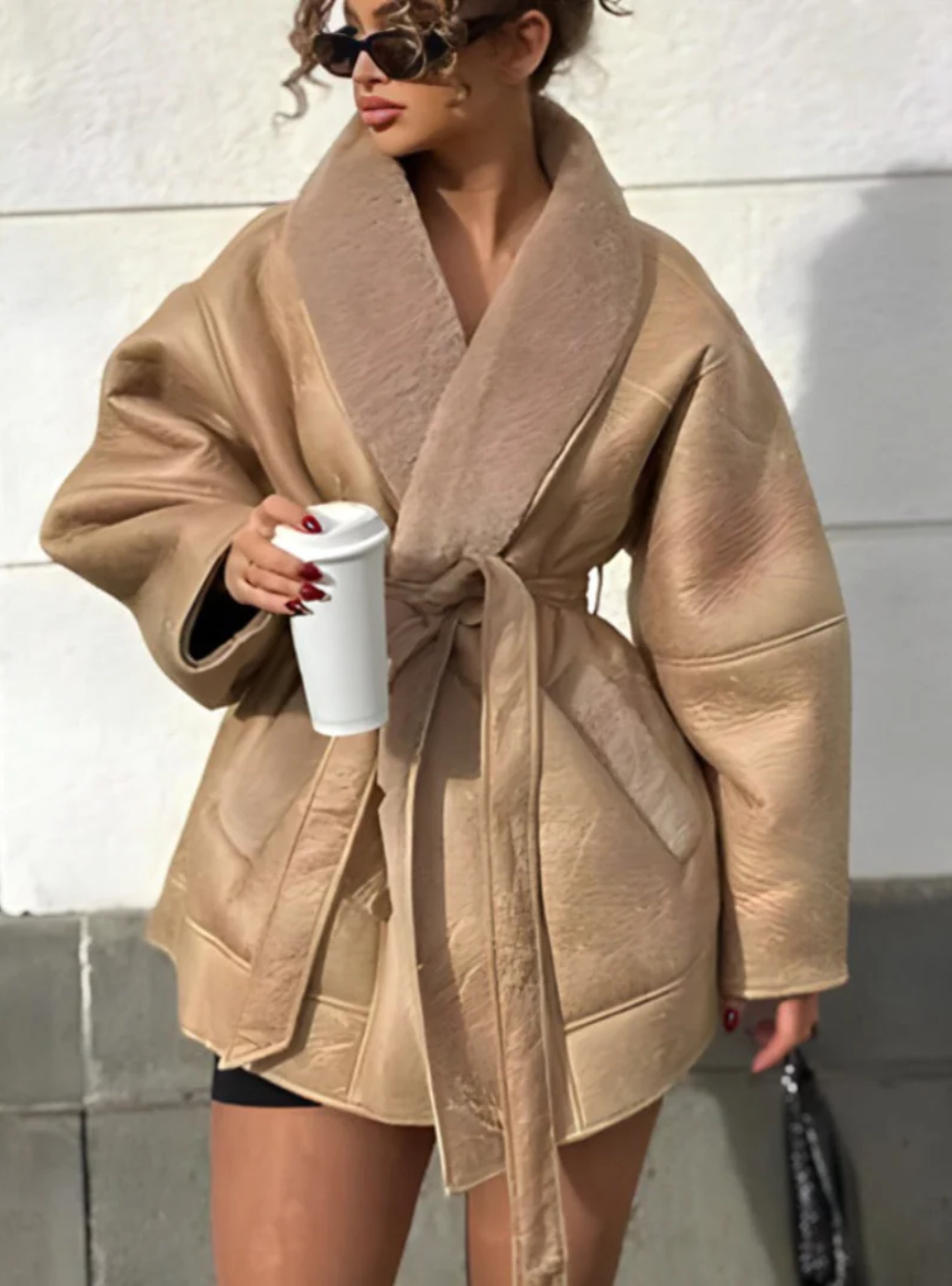 Britt - iconic leather coat