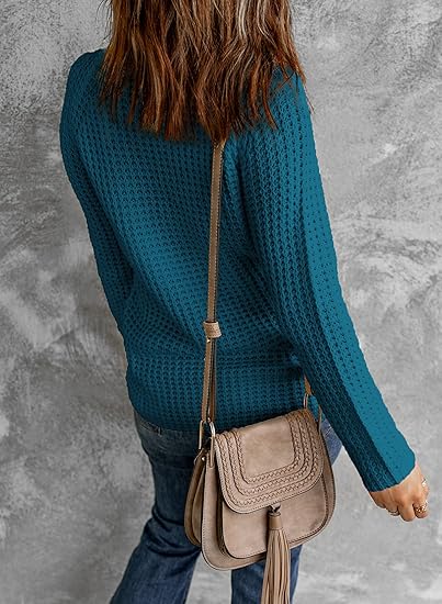 Fall Crosstitch Button Sweater