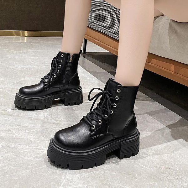 Fall Platform Combat Boots