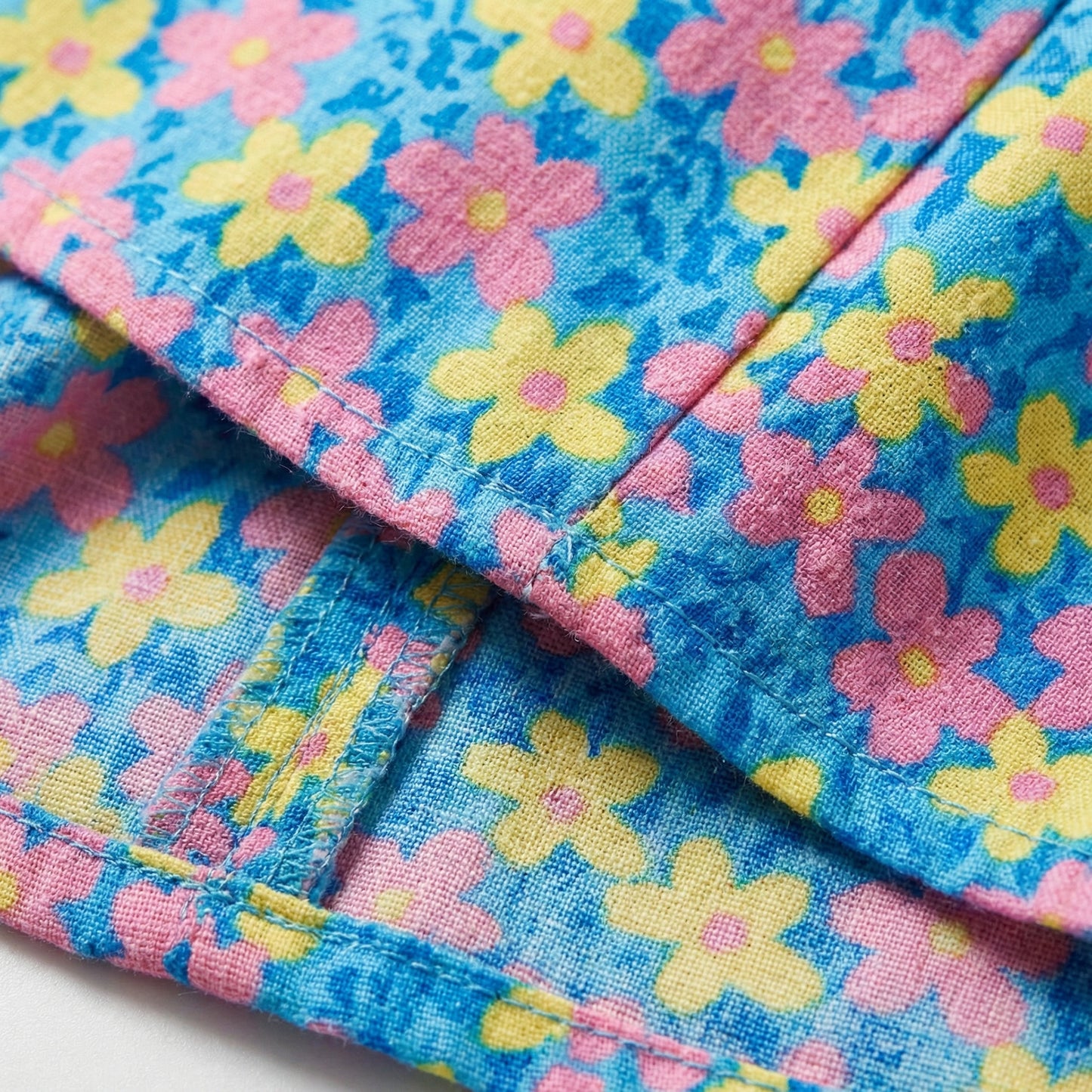 Floral Cut-Out Mini Dress - Plunging Neckline, Short Sleeves, Back Tie