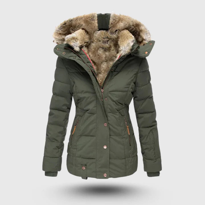 Faux Fur Trimmed Puffer Jacket