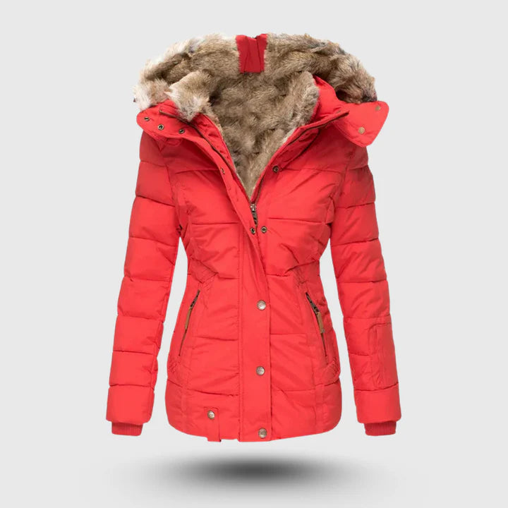 Faux Fur Trimmed Puffer Jacket