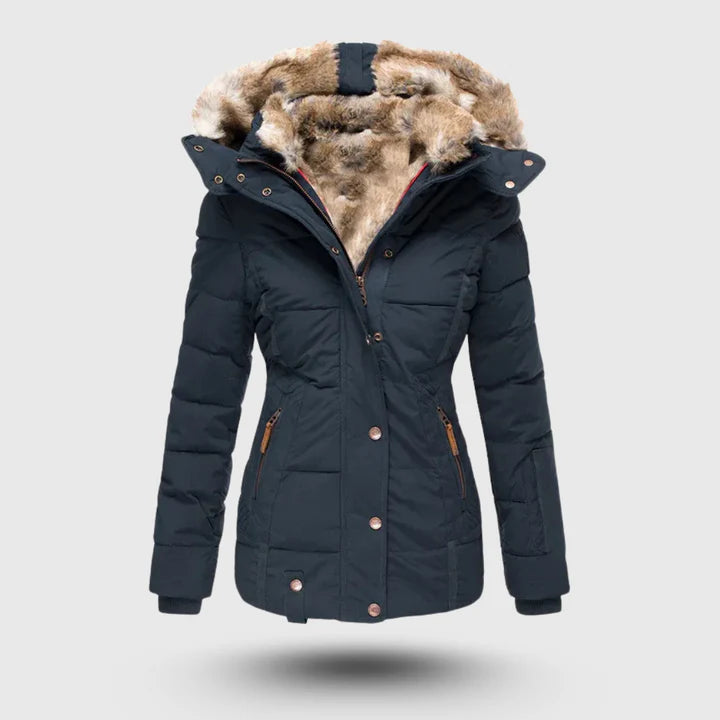 Faux Fur Trimmed Puffer Jacket