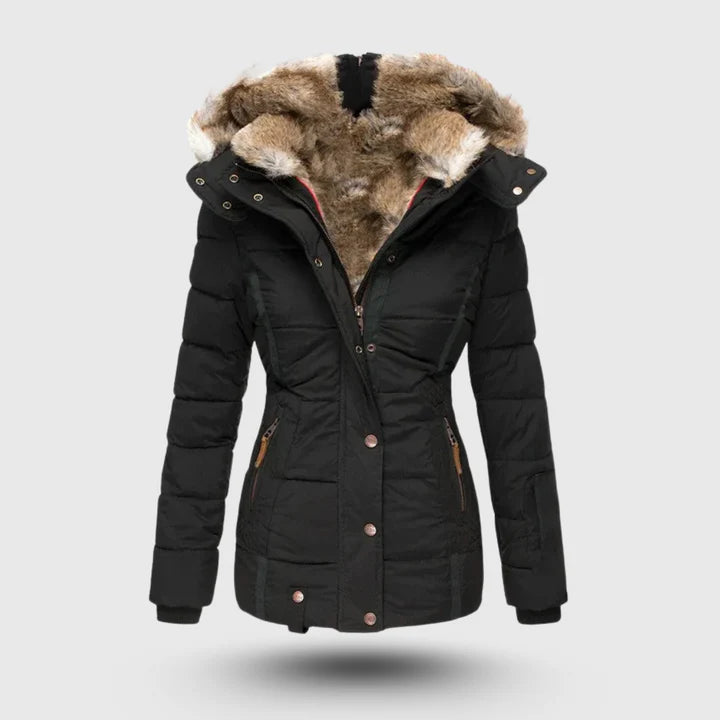 Faux Fur Trimmed Puffer Jacket