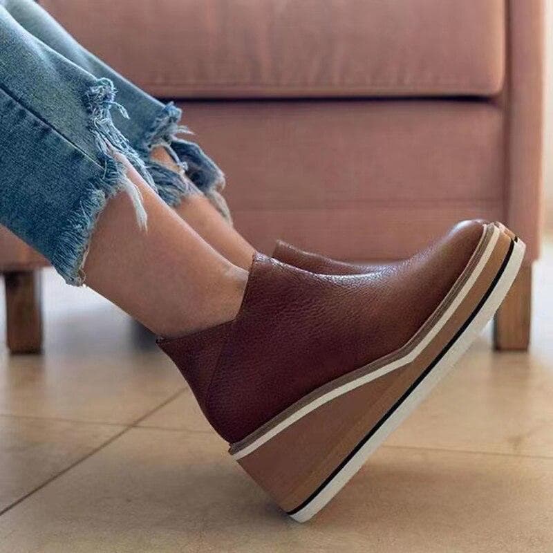 Fall Platform Zip Boots