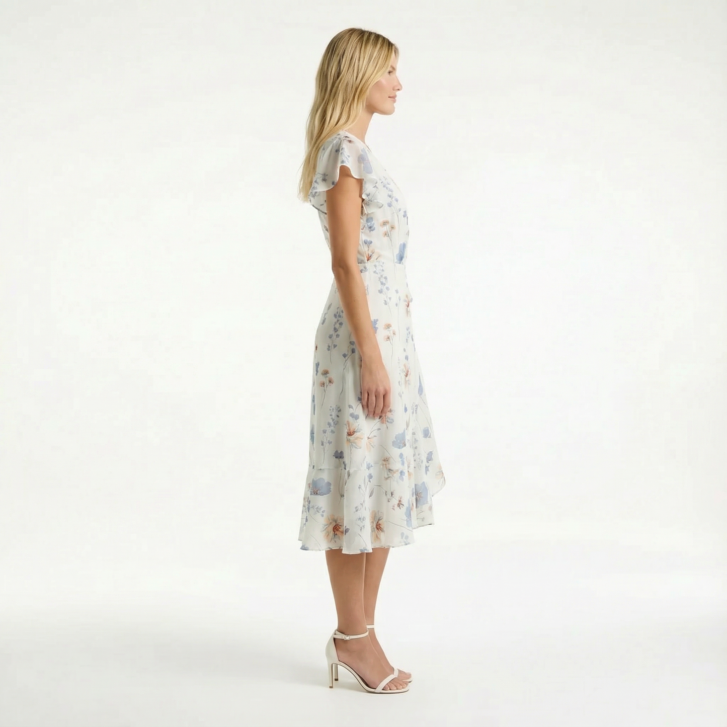 Boho Chiffon Dress - Flowy Design