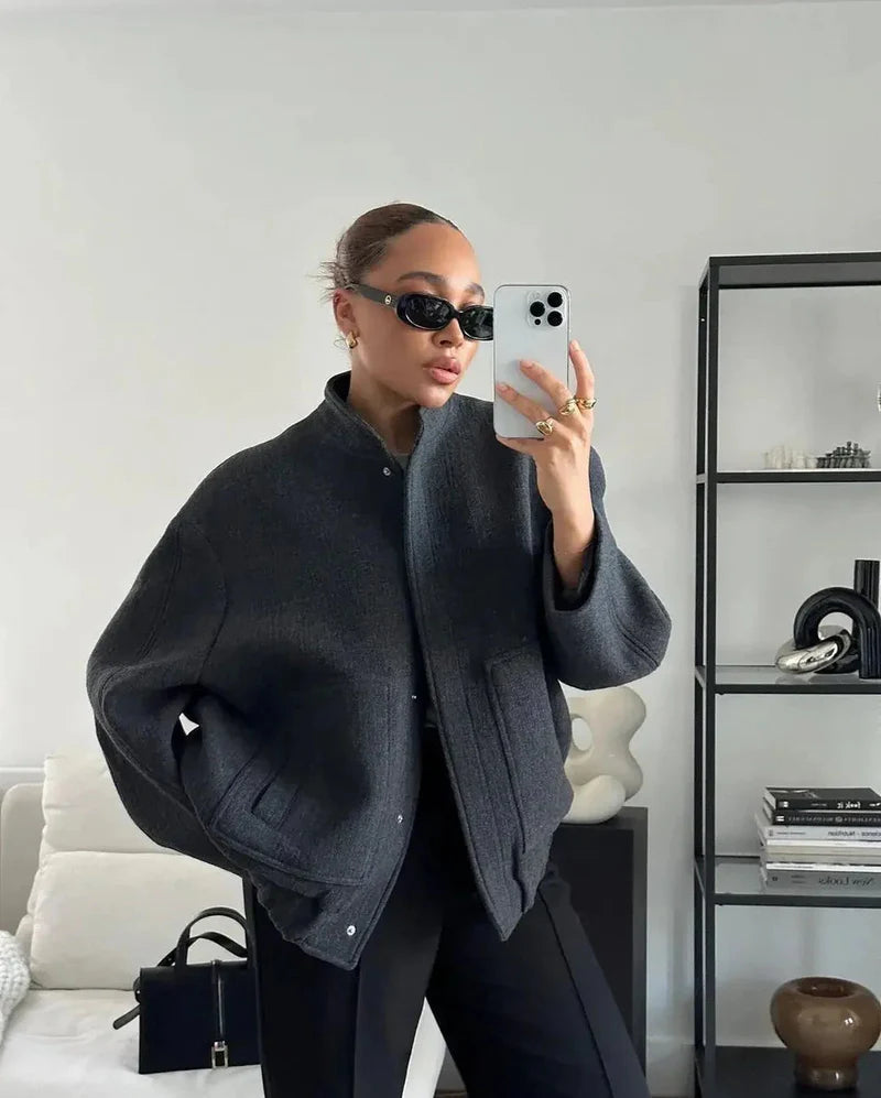 Oversized Button-Up Jacket