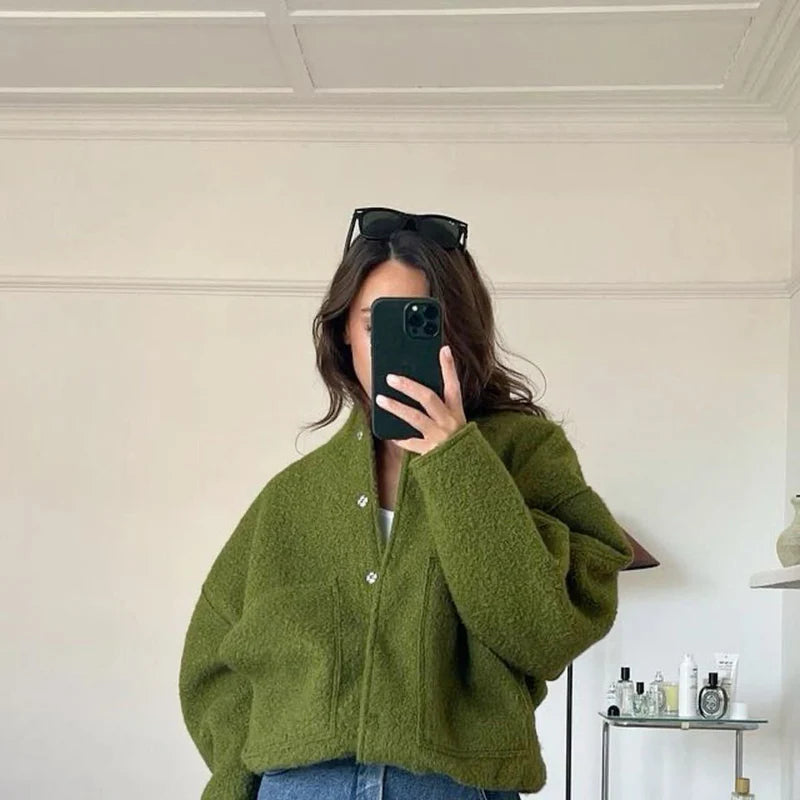 Oversized Button-Up Jacket