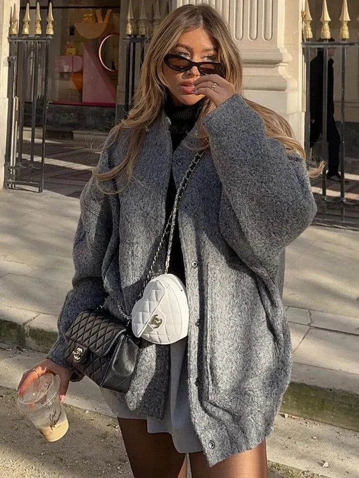 Oversized Button-Up Jacket