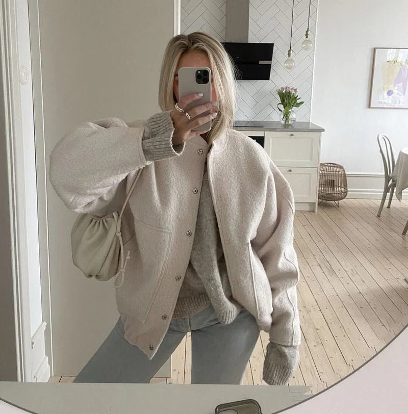 Oversized Button-Up Jacket