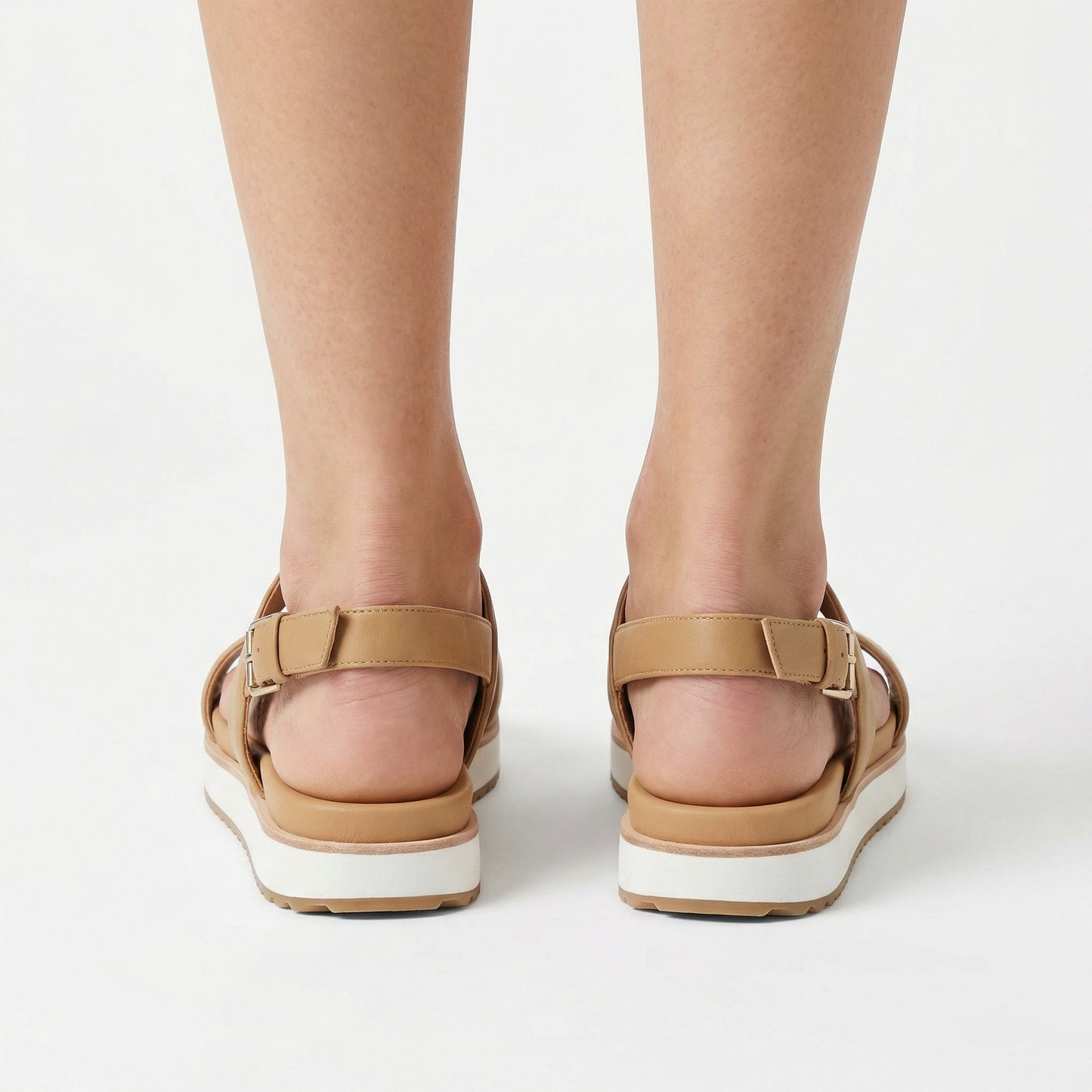 Platform Sandals - Italian Leather, Elevated Sole