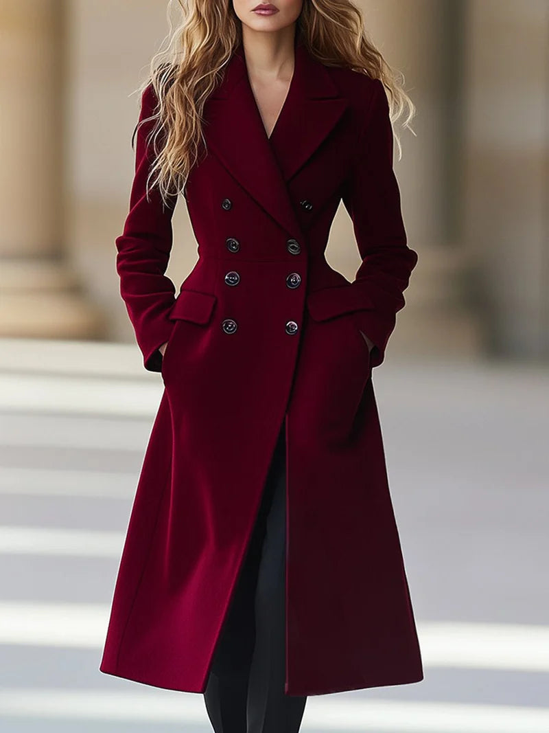 Double-Breasted Long Coat