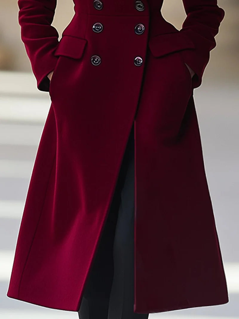 Double-Breasted Long Coat
