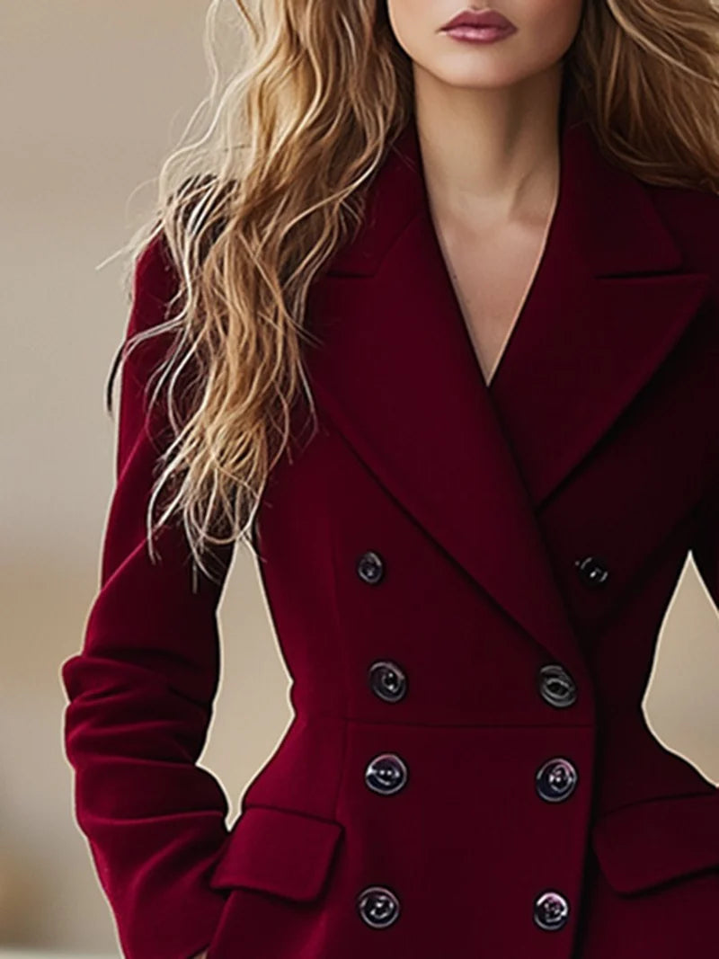 Double-Breasted Long Coat