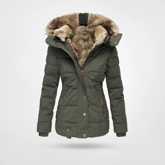 Fall Fur-Lined Puffer Jacket