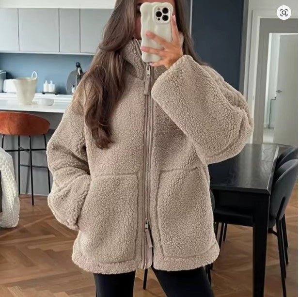 Zip-Up Teddy Jacket