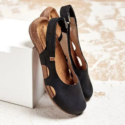 Cutout Slingback Flats