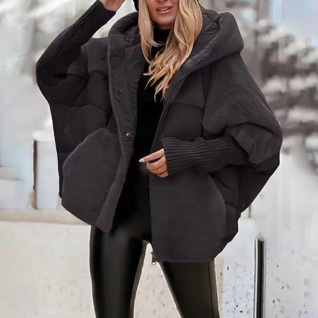 Fall Quilted Hooded Puffer Jacket