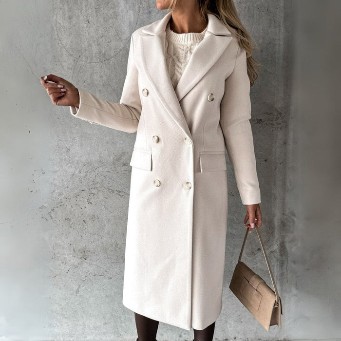 Structured Double-Breasted Coat
