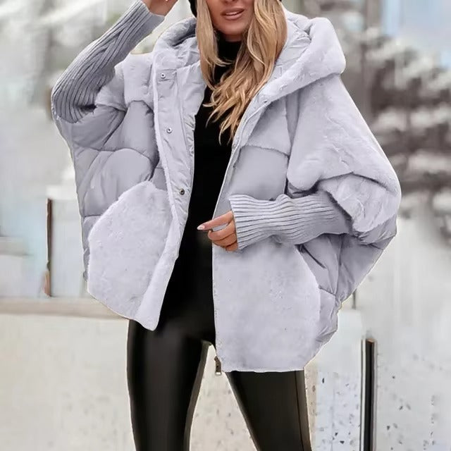 Fall Quilted Hooded Puffer Jacket