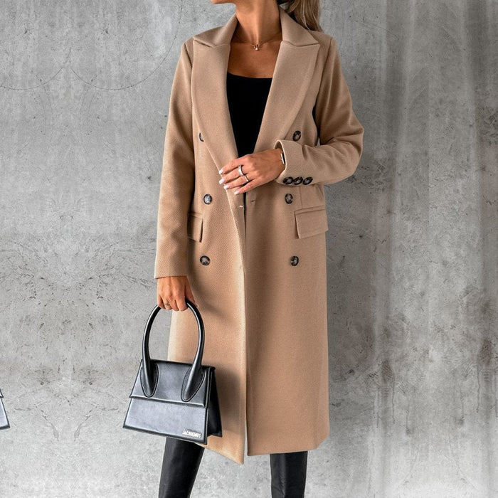Structured Double-Breasted Coat