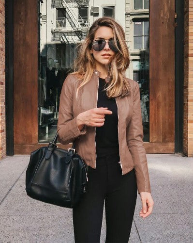 Fall Leather Moto Jacket