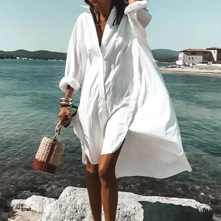 Oversized Shirt Dress
