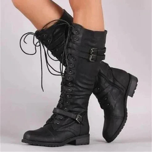 Fall Lace-Up Riding Boots