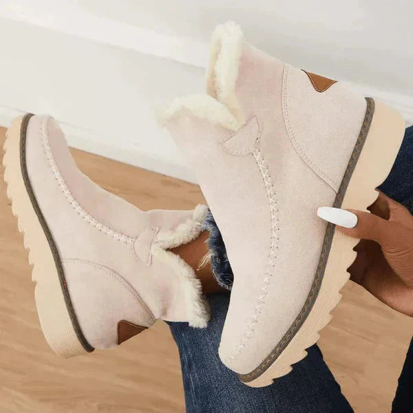 Fall Shearling Trim Boots