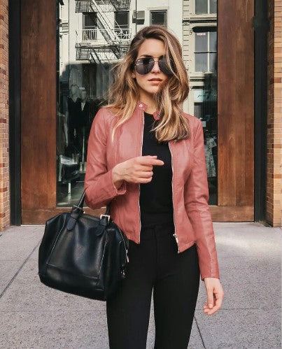 Fall Leather Moto Jacket