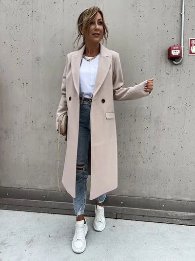 Structured Double-Breasted Overcoat