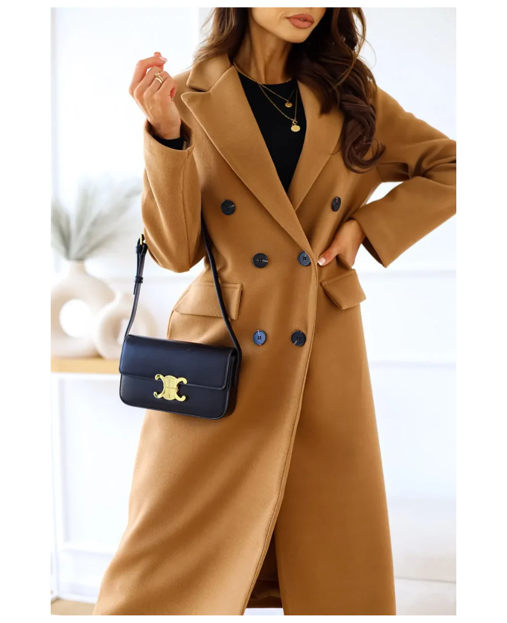 Double-Breasted Long Coat