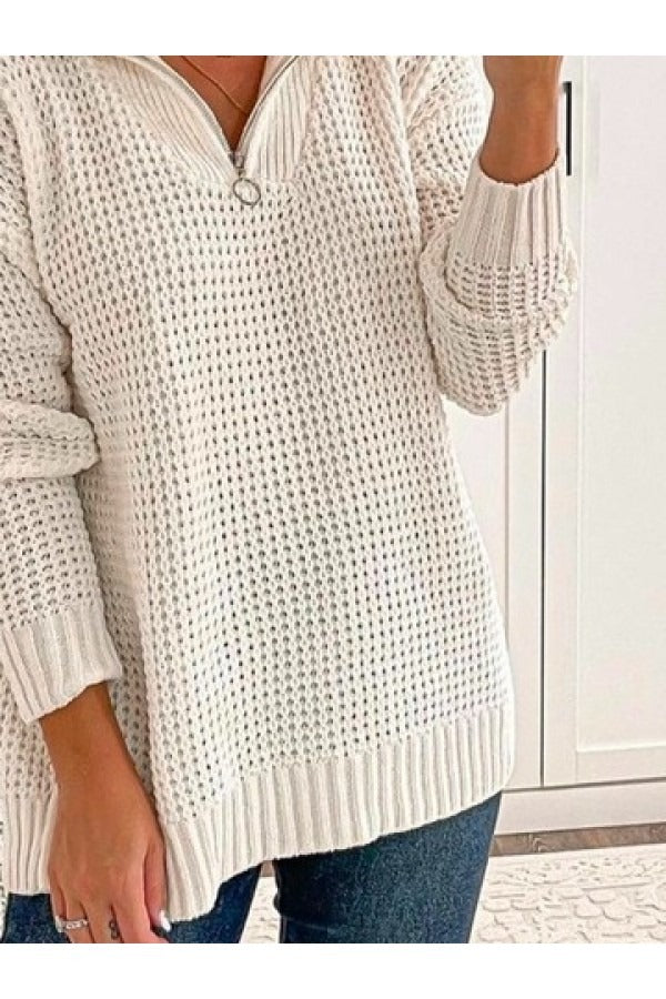 Fall Half-Zip Sweater
