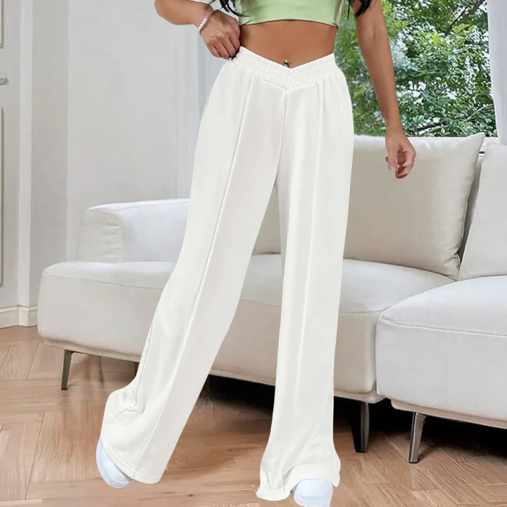 V-Waist Relaxed Trousers
