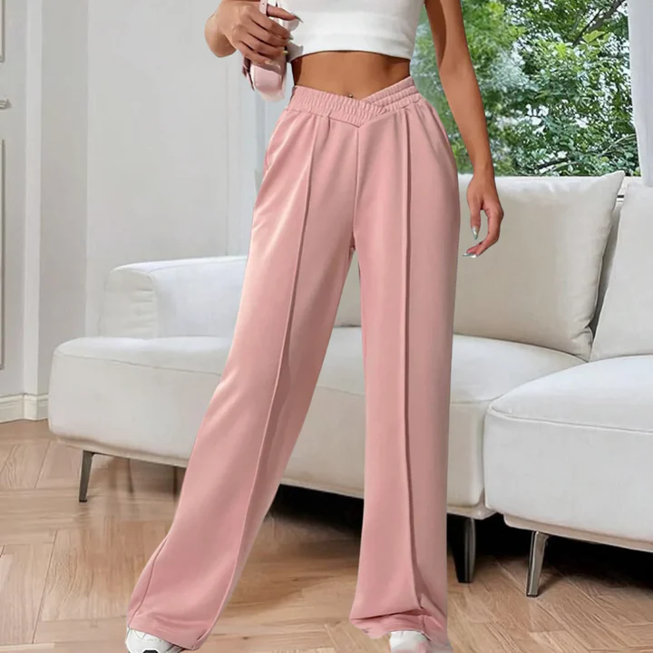 V-Waist Relaxed Trousers