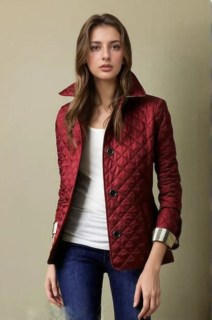 Fall Quilted Button Jacket