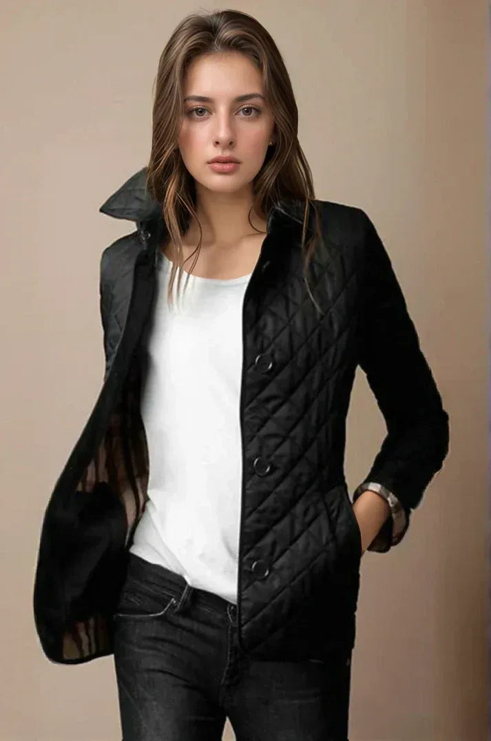 Fall Quilted Button Jacket