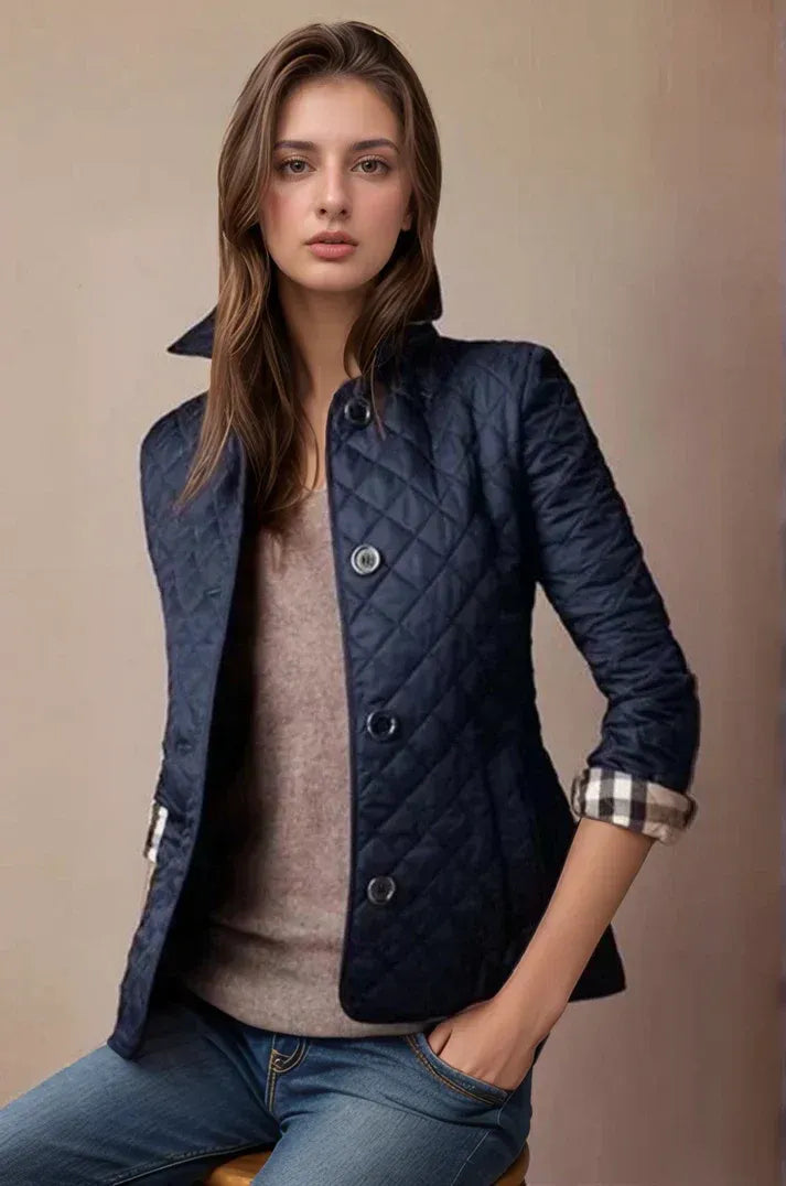 Fall Quilted Button Jacket
