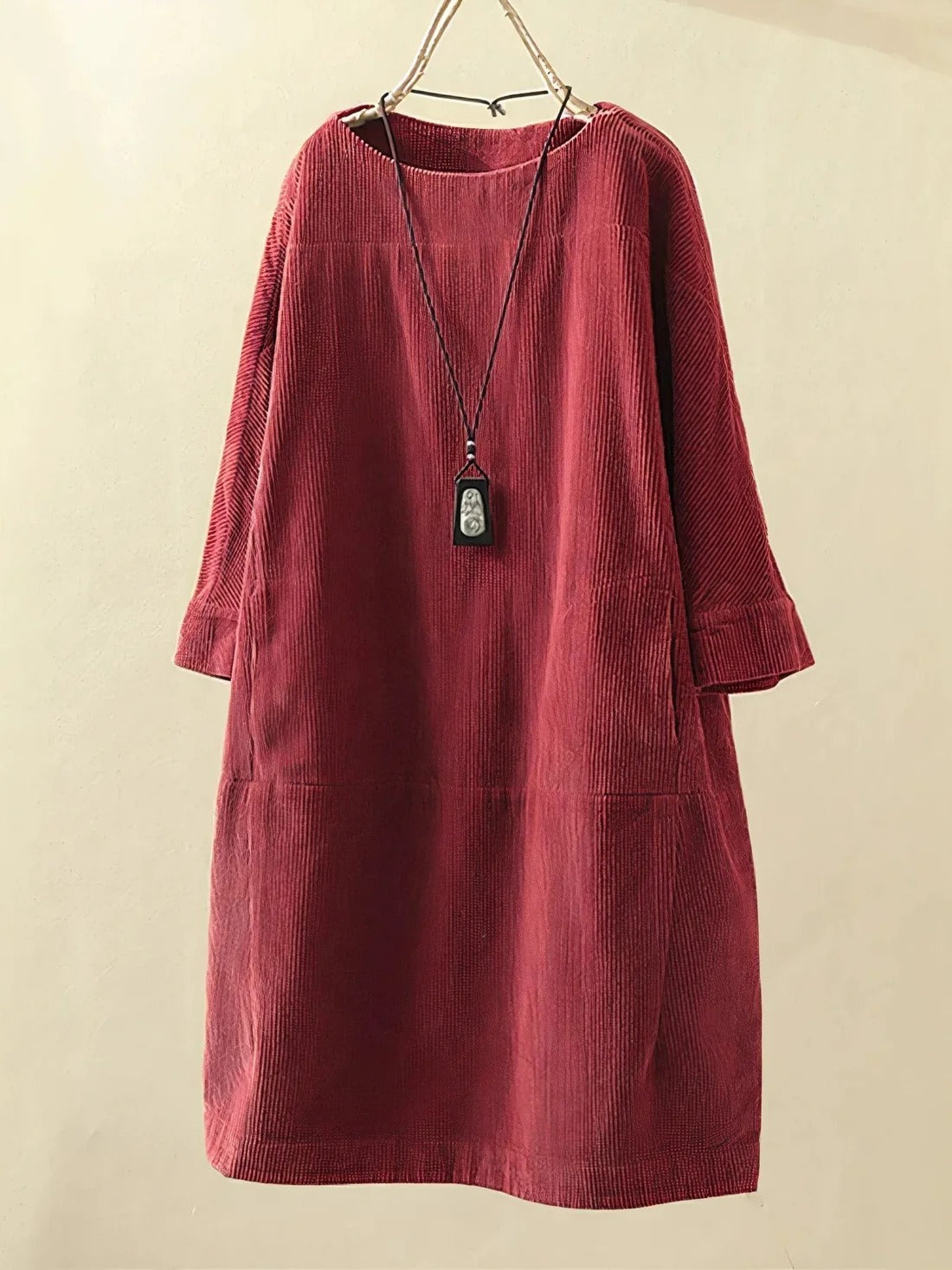 Velda Corduroy Shift Dress