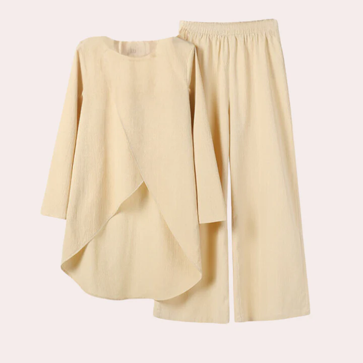 Draped Two-Piece Set