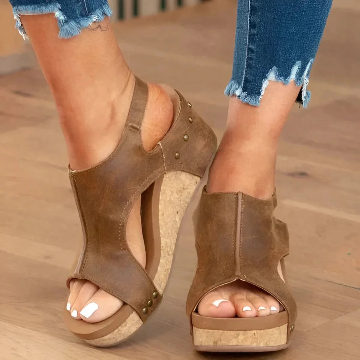 Cutout Cork Wedges