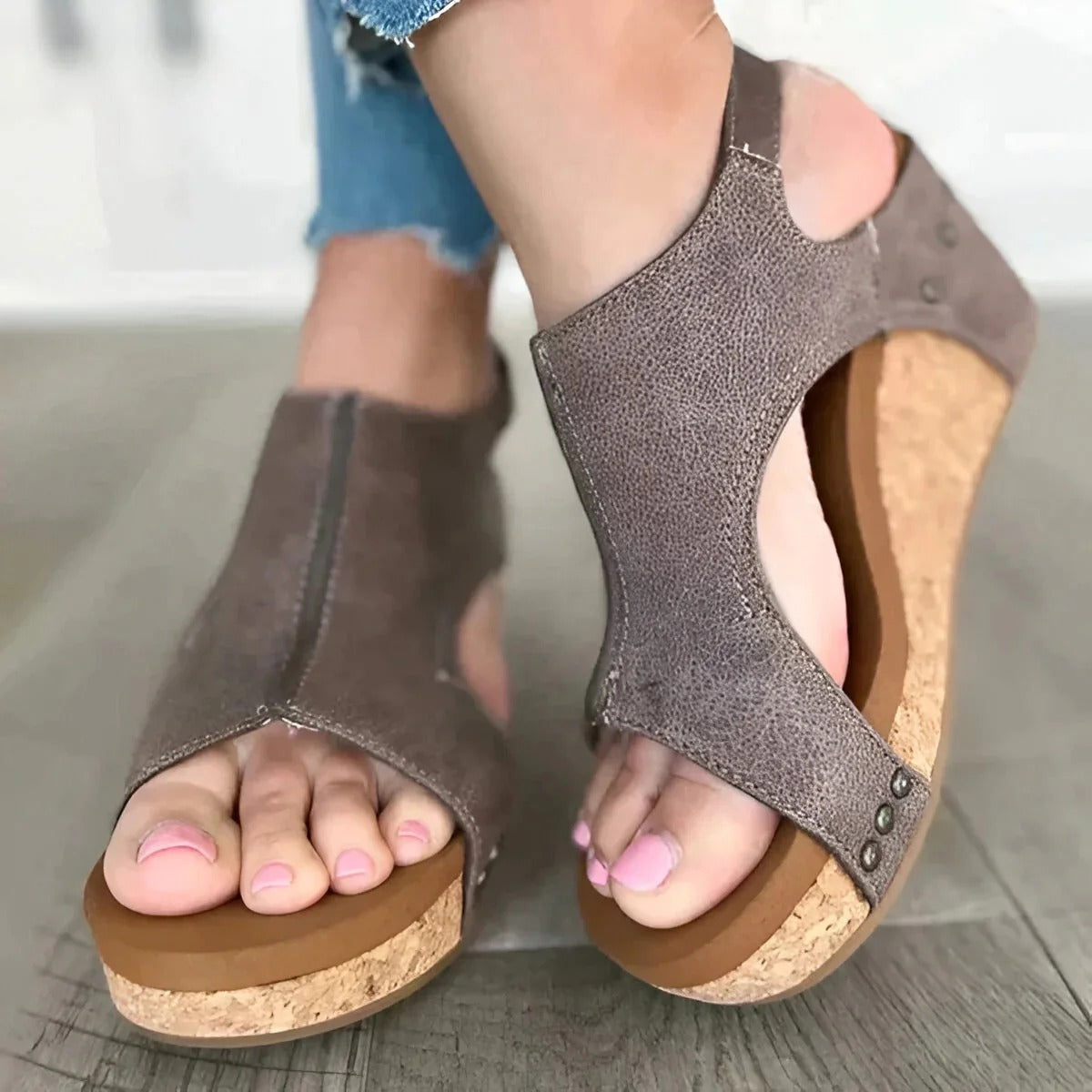 Cutout Cork Wedges