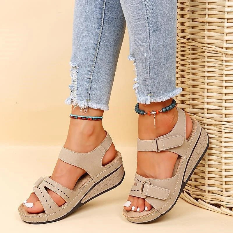 Double Strap Platform Sandals