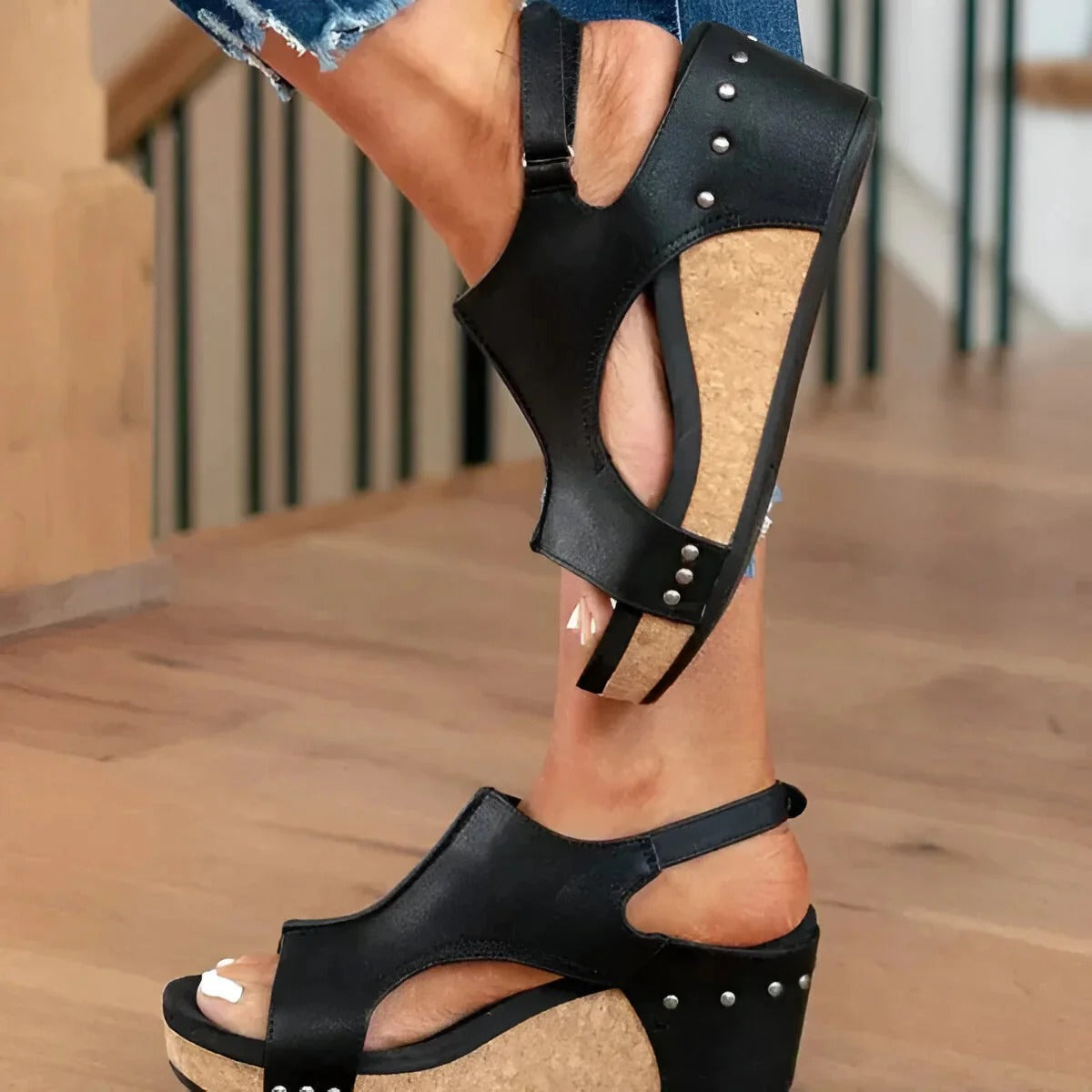 Cutout Cork Wedges