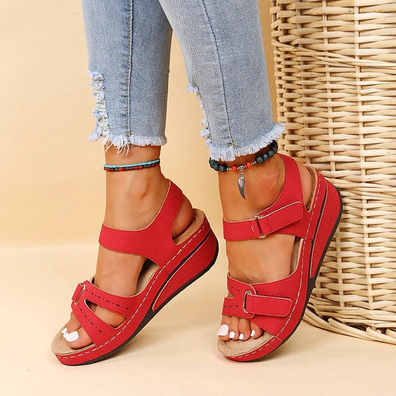 Double Strap Platform Sandals
