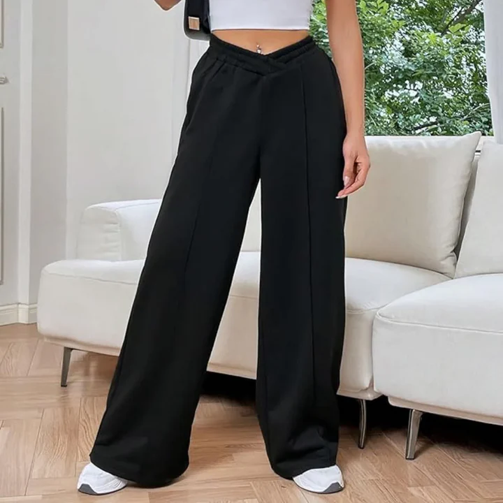 V-Waist Relaxed Trousers