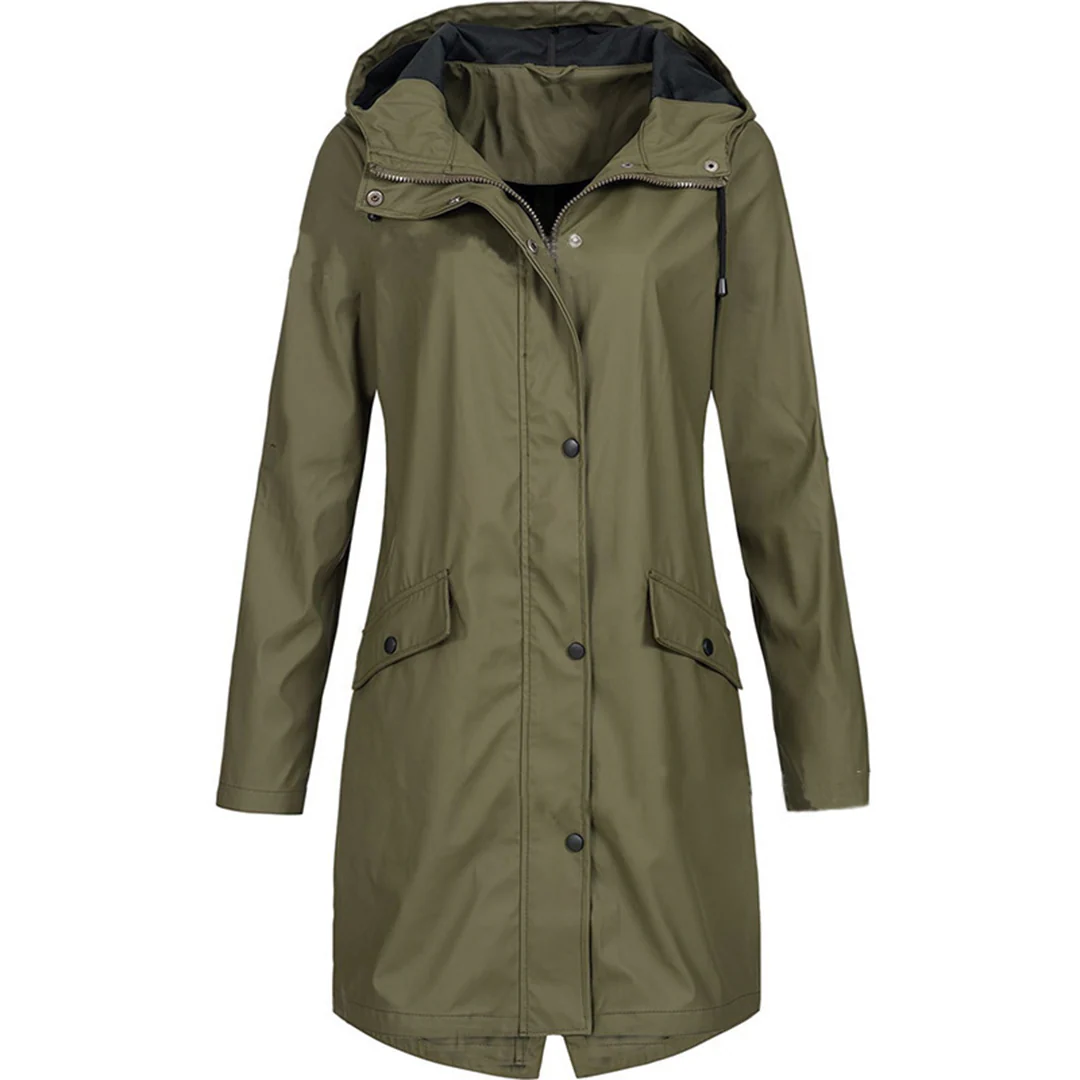 Fall Hooded Long Jacket