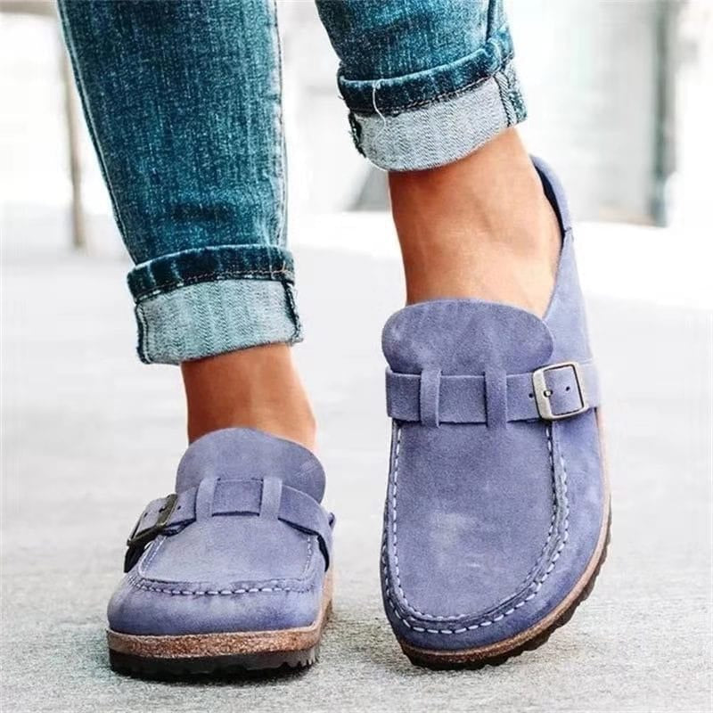 Buckle Detail Moc Loafers