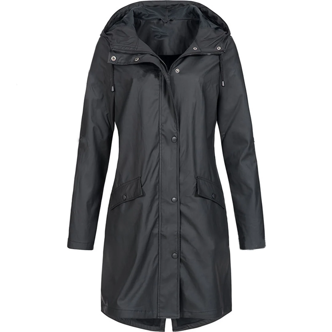 Fall Hooded Long Jacket
