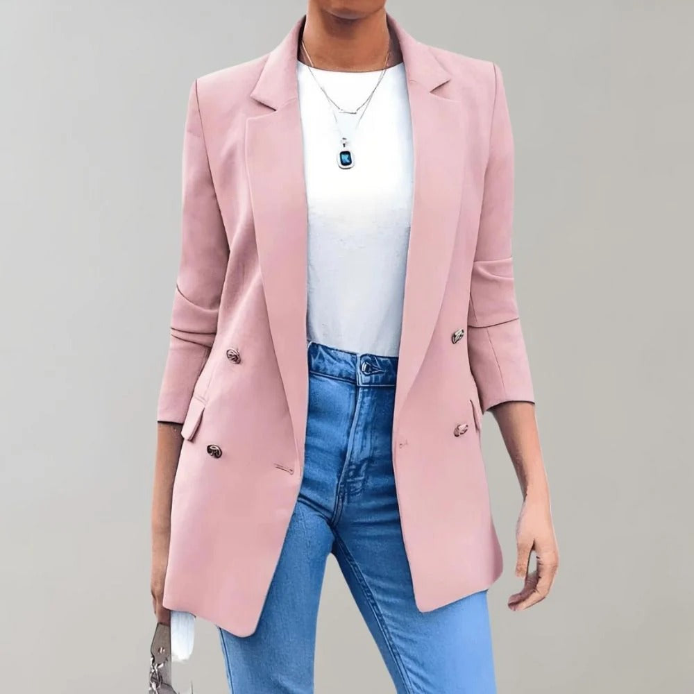 Tailored Double-Breasted Blazer